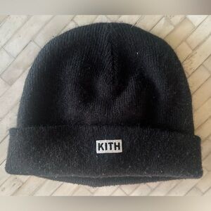 Kith Classic Black Knit Beanie